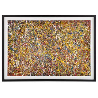Manner of Jackson Pollock. Untitled Abstract