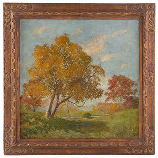 American Impressionist School. Autumnal Landscape