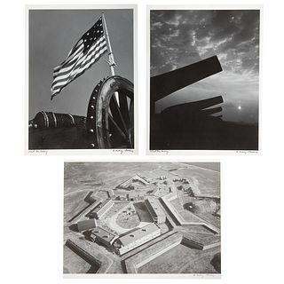 A. Aubrey Bodine. Three Fort McHenry Photos
