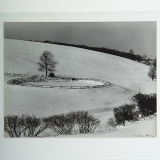 A. Aubrey Bodine. "Snow Around Fence Cold Knob" 1