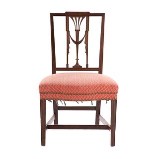 Federal Mahogany Upholstered Side Chair
