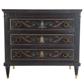 Neoclassical Style Painted Chest Of Drawers