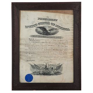 Theodore Roosevelt Signed Commission