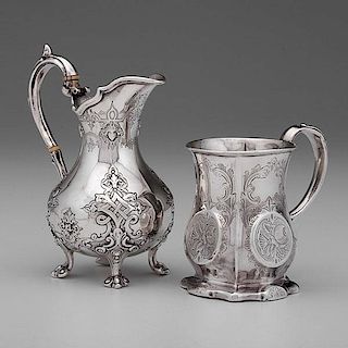 Victorian Sterling Cann and Creamer 
