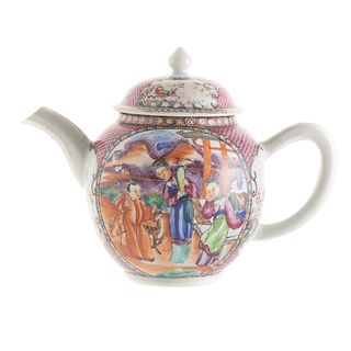 Chinese Export Teapot in the Mandarin Palette