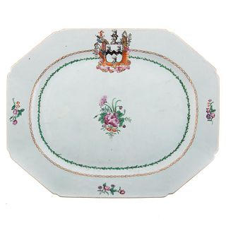 Chinese Export Armorial Platter