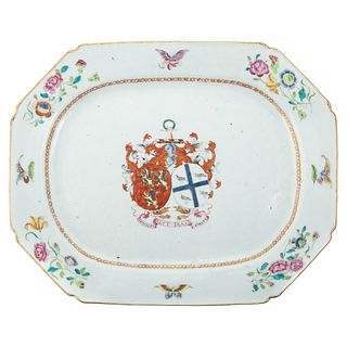 Chinese Export Porcelain Armorial Platter