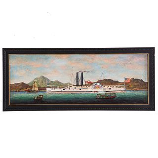 Chinese Export Nautical Painting