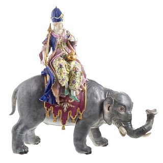Meissen Porcelain Sultana Riding Elephant