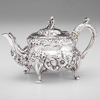 Charles Thomas & George Fox Sterling Teapot 