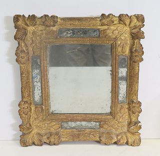 18th Century Carved Giltwood Florentine Mirror