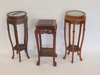 3 Chinese Hardwood Tables.