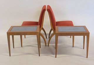 Pair Of Art Deco Chairs Together With A Pair Of