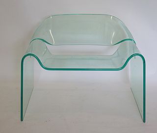 Vintage Molded Glass Chair.