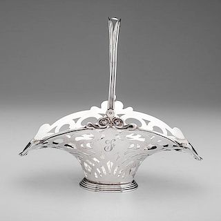 Unger Bros. Reticulated Silver Basket 