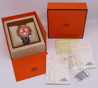 JEWELRY. Hermes Clipper Chronograph Watch.
