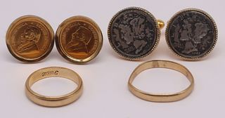 JEWELRY. Assorted Gold Jewelry Inc Krugerrands.