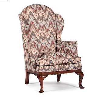 Queen Anne Mahogany Easy Chair 