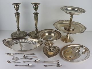 SILVER. Assorted American and English Silver.
