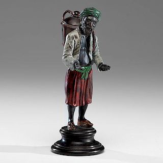 Austrian Cold Painted Bronze Water Carrier 