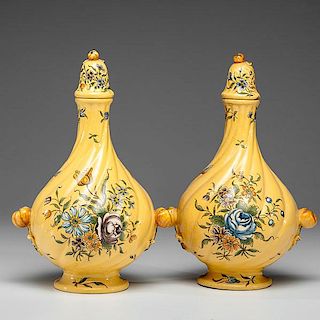 French Faience Vases 