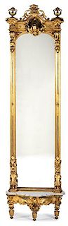 Victorian Gilt Pier Mirror and Console Table 