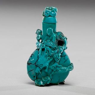 Chinese Turquoise Snuff Bottle 