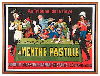 La Menthe Pastille Advertising Poster 