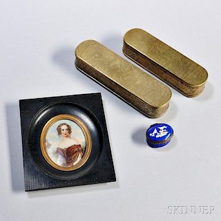 Three Boxes and a Portrait Miniature