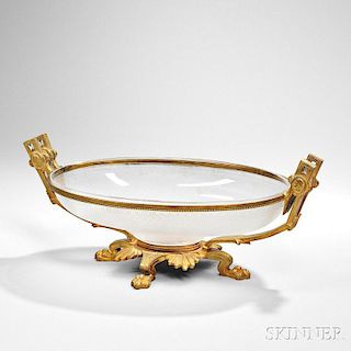 Empire-style Frosted Glass Center Bowl