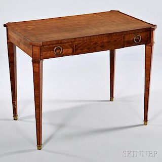 Louis XVI-style Parquetry-inlaid Occasional Table