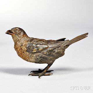 Austrian Cold-painted Bronze Model of a Bird