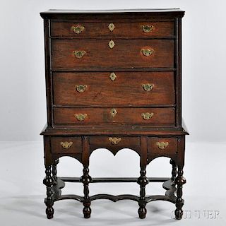 William and Mary-style Chest on Stand