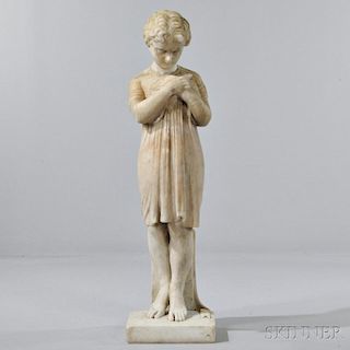 Marble Sculpture of a Child