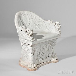 Carved Marble Chair