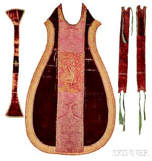 Italian Brocade Chasuble and Stole