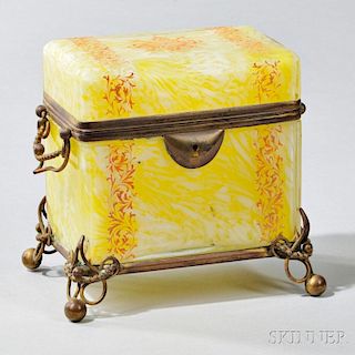 Gilt-brass and Cased Glass Box