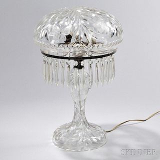 American Brilliant-cut Glass Table Lamp