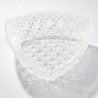American Brilliant-cut Colorless Glass Bowl