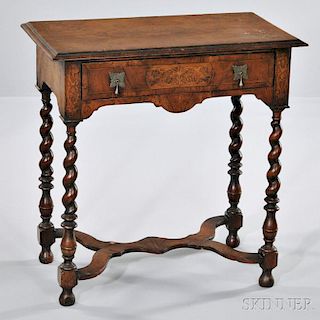 William and Mary-style Walnut Table