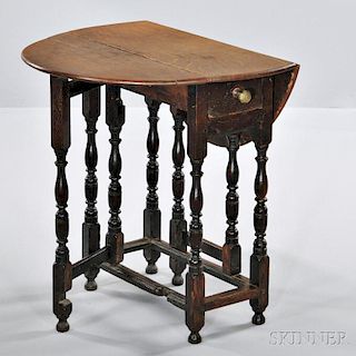 William and Mary Oak Gate-leg Table