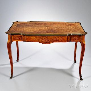 Louis XV-style Marquetry Writing Desk