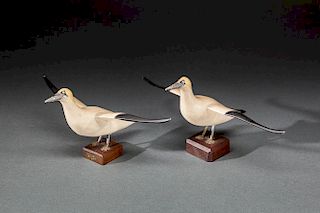 Two Miniature Northern Gannets