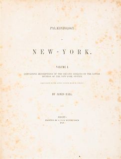 HALL, JAMES. Palaeontology of New York. Albany, 1847. 2 vols. 1st edition.