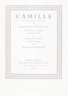 * (LEC) DUMAS, ALEXANDRE. Camille. London, 1937. Limited, signed by illustrator Laurencin.