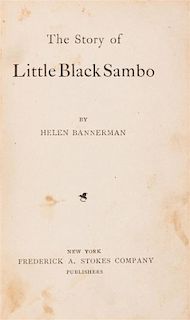 BANNERMAN, HELEN. The Story of Little Black Sambo. New York, c. 1900. First US ed., first issue.