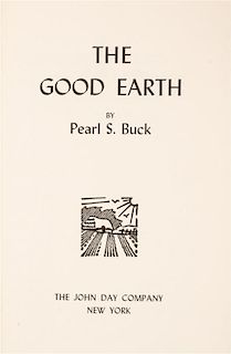 BUCK, PEARL. The Good Earth. New York, (1965). Later edition. Signed.