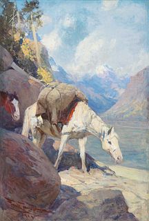 Frank Tenney Johnson (1874-1939); The Old Gray Mare (1919)