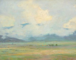 Joseph Henry Sharp (1859-1953); Snow Clouds, Taos