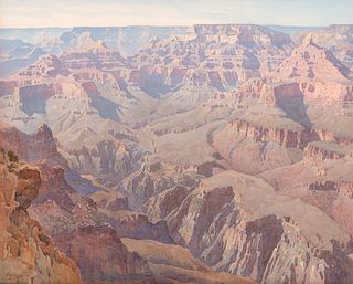 Gunnar Widforss (1879-1934); Grand Canyon - Yavapai Point